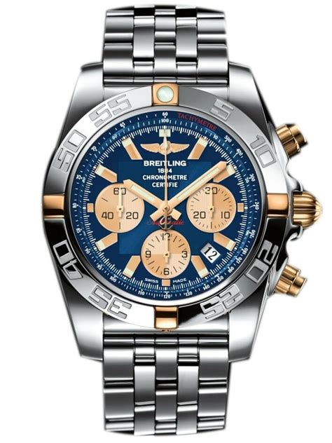 breitling chronomat 44 blue|breitling chronomat 44 stainless steel.